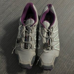 Never Worn! Salomon Women's Gray and Purple Trail Running Shoes SpeedCross 4